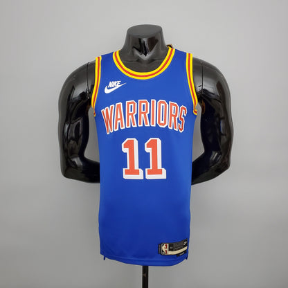 NBA Golden State Warriors #11 Thompson Jersey - Retro Blue