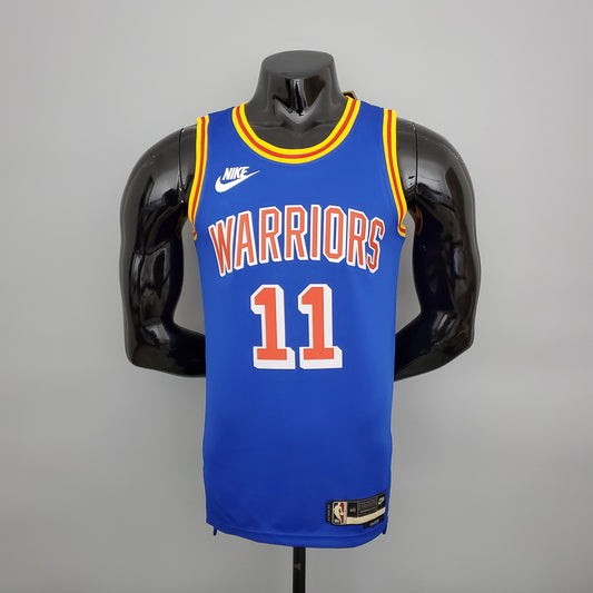 NBA Golden State Warriors #11 Thompson Jersey - Retro Blue