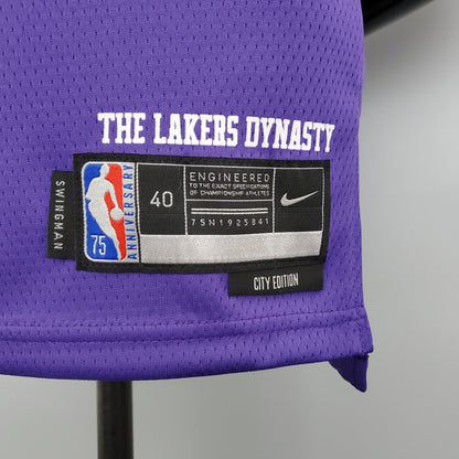 Camisola NBA Lakers #23 James City Edition Purple - 23/24