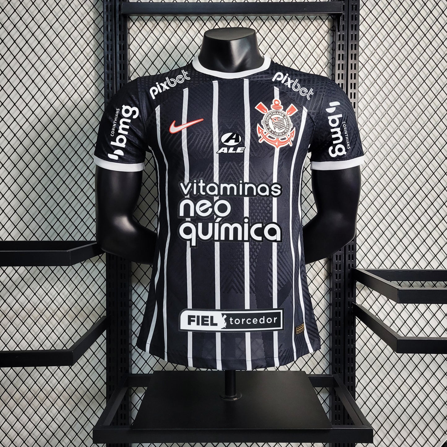 Camisola Corinthians Away 23/24 Nike Jogador Masculina + Patrocínio