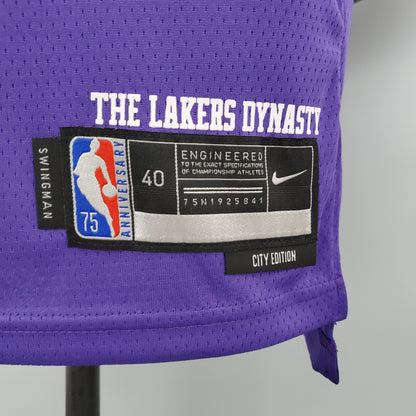 Camisola NBA Lakers #6 James City Edition Purple - 23/24