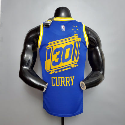 Camisola NBA Golden State Warriors #30 Curry - Train Blue