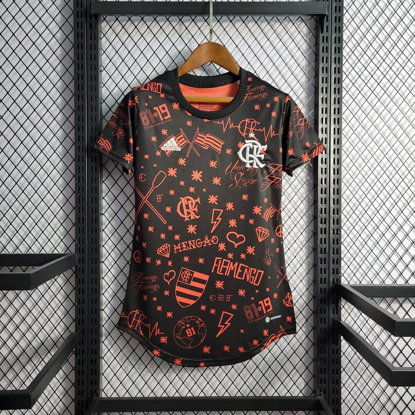 Camisola Flamengo Pré Jogo 22/23 - Versão Feminina