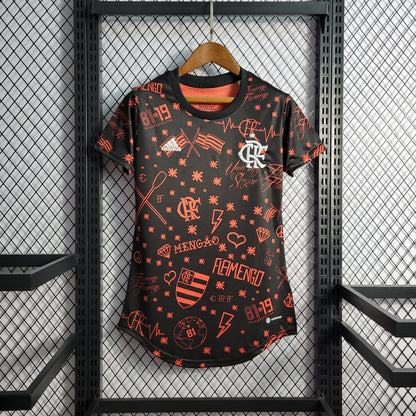 Camisola Flamengo Pré Jogo 22/23 - Versão Feminina