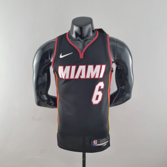 NBA Miami Heat #6 James Jersey - 75th Anniversary Black
