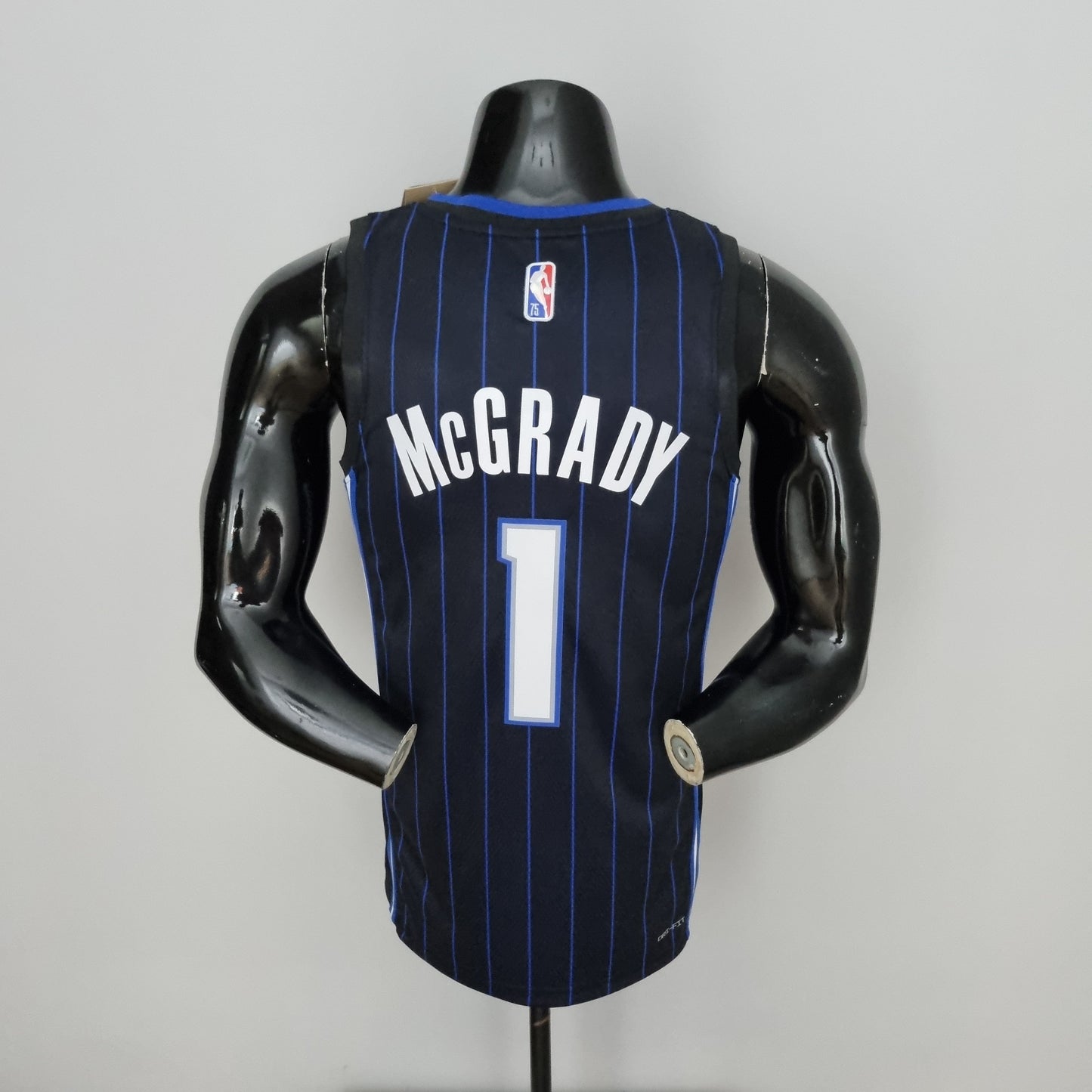 NBA Orlando Magic #1 McGrady Shirt - 75th Anniversary Black