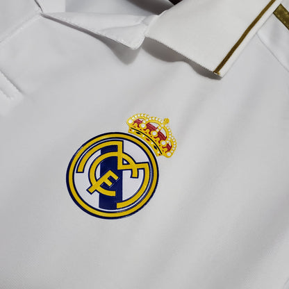 Camisola Real Madrid Titular 11/12 - Versão Retro Manga Comprida