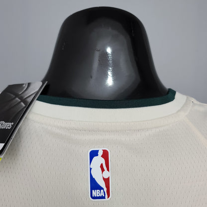 Milwalkee Bucks NBA Jersey #34 Antetokounmpo - Theme White