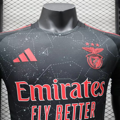 Camisola Benfica 24/25 Alternativa Preta - Versão Jogador - Lançamentos