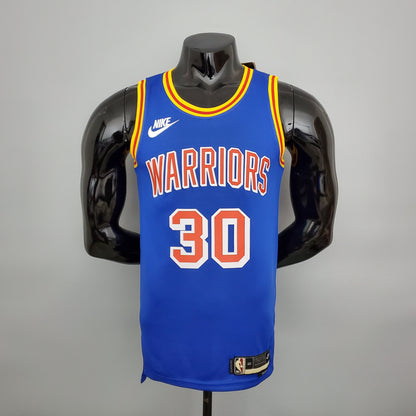 NBA Golden State Warriors #30 Curry Jersey - Retro Blue