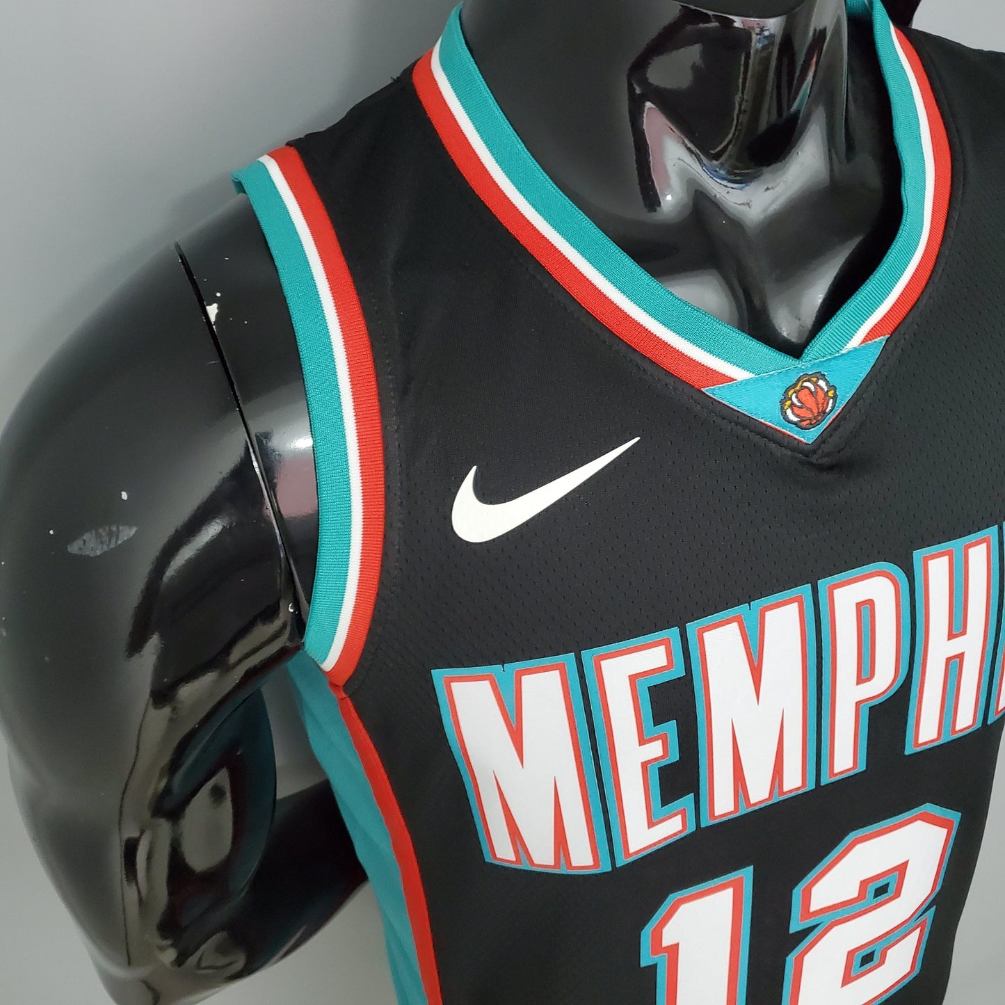 Camisola NBA Memphis Grizzlies #12 Morant - Retro Black