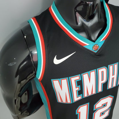 Camisola NBA Memphis Grizzlies #12 Morant - Retro Black