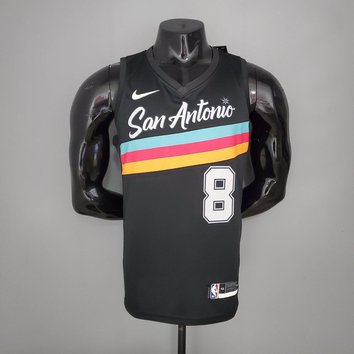 NBA San Antonio Spurs #8 Mills Jersey - City Edition Black
