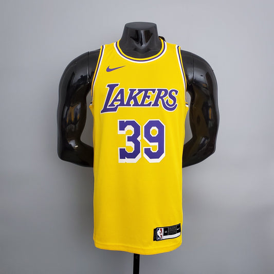 NBA Lakers #39 Howard Crew Neck Yellow Jersey - 23/24