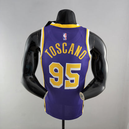 NBA Lakers Jersey #95 Toscano Purple 75th Anniversary - 23/24