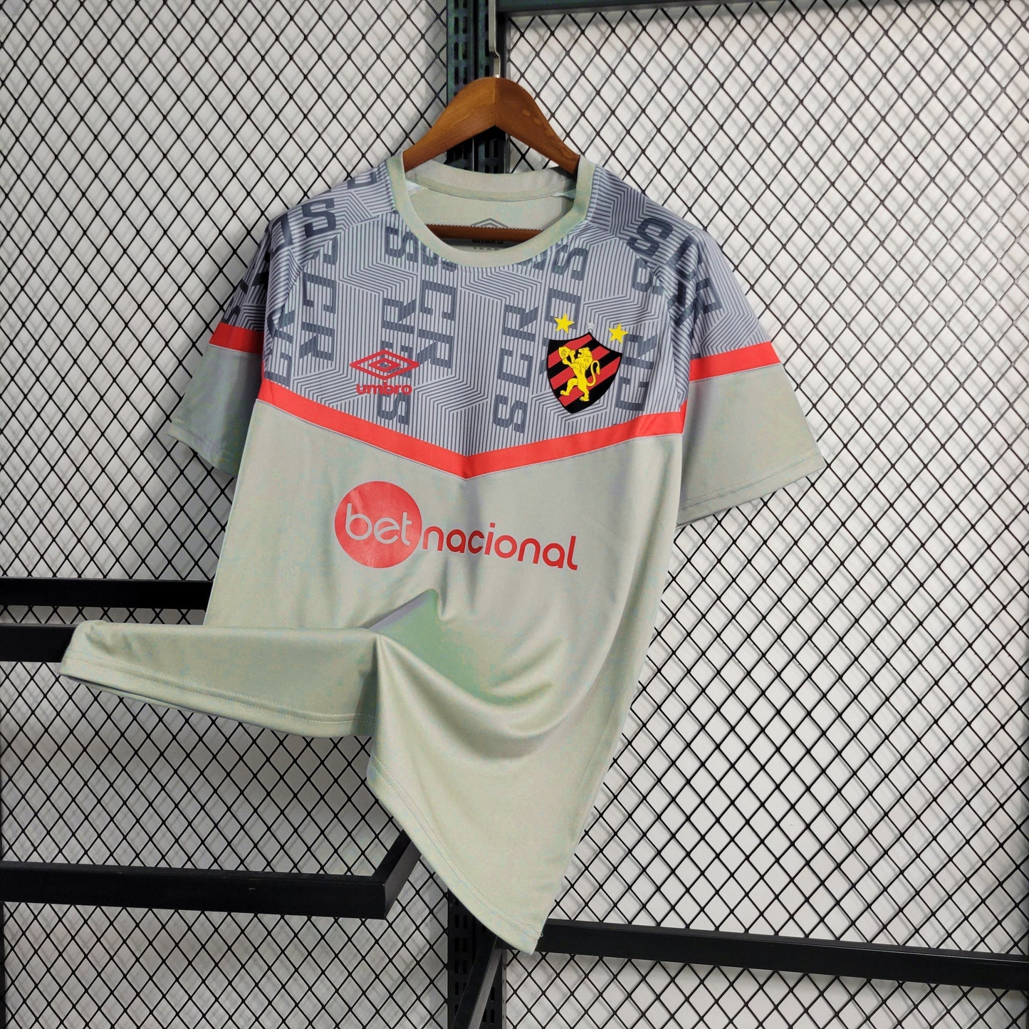 Camisola Sport Recife Treino 23/24 - Umbro Adepto Masculina - Cinza