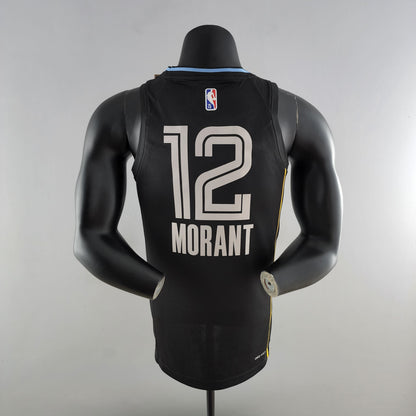 NBA Memphis Grizzlies #12 Morant Jersey - Honor Edition Black