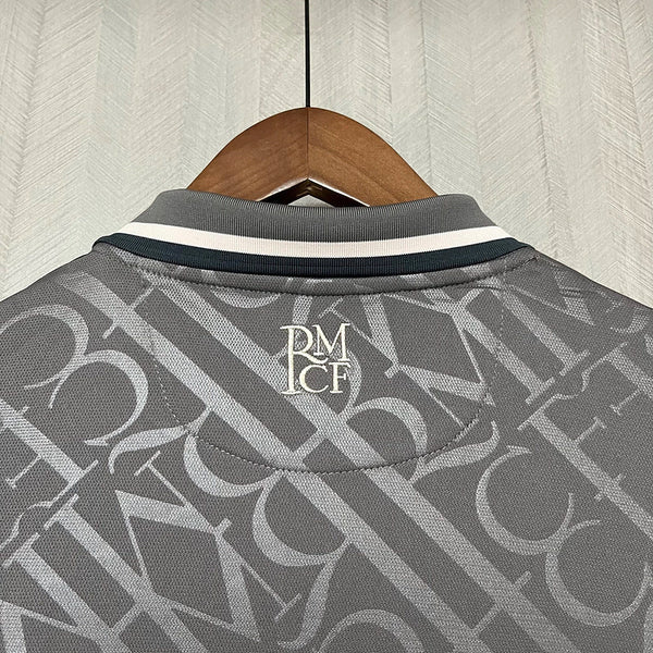 Camisola Real Madrid Alternativo Cinza 24/25 - Versão Adepto