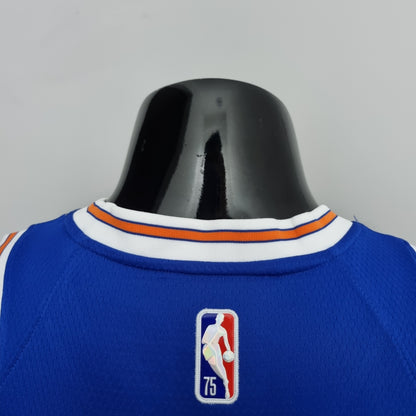 NBA NY Knicks #7 Anthony Jersey - 75th Anniversary Limited Blue