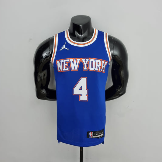 NBA NY Knicks #4 Rose Jersey - 75th Anniversary Limited Blue