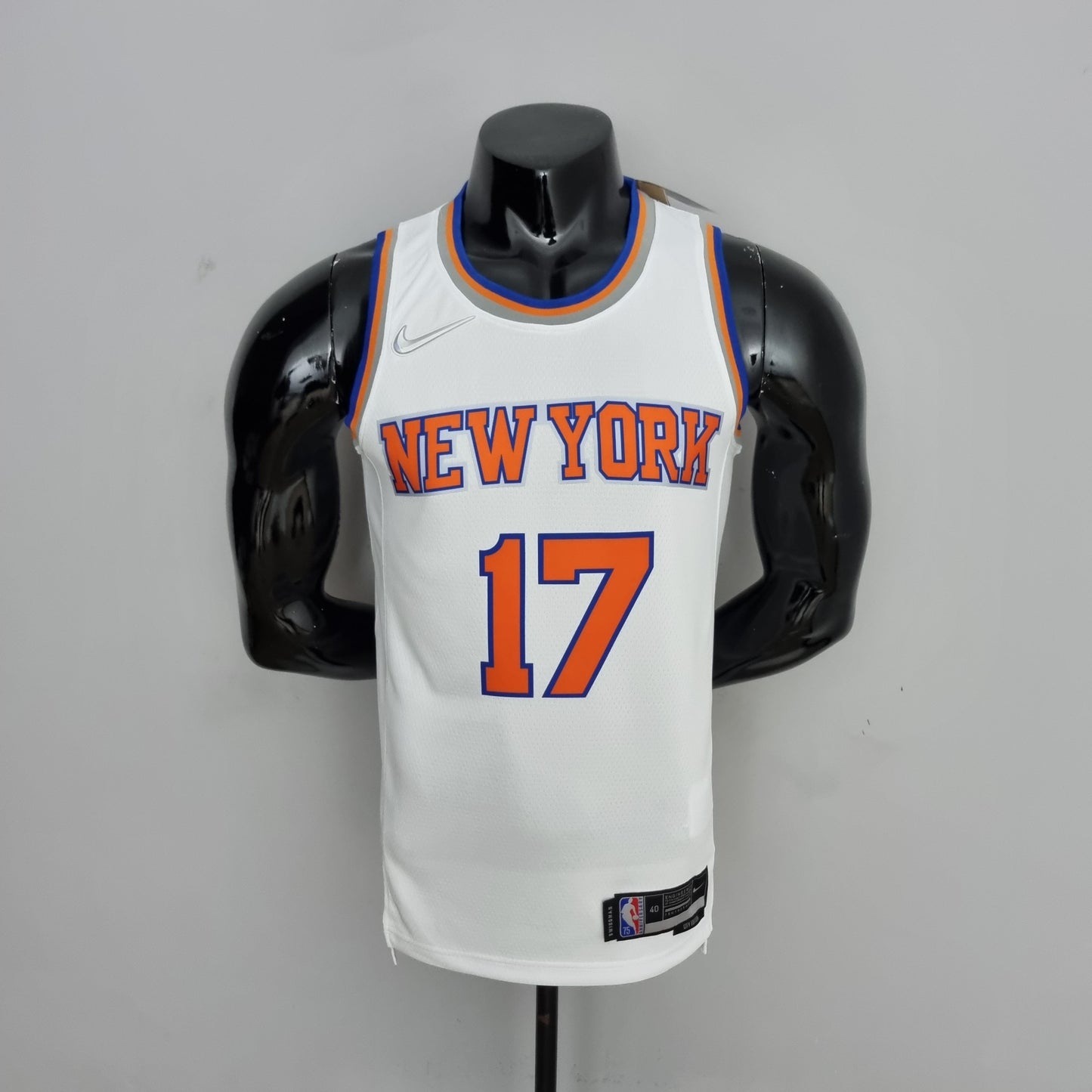 NBA NY Knicks #17 Lin Jersey - 75th Anniversary White