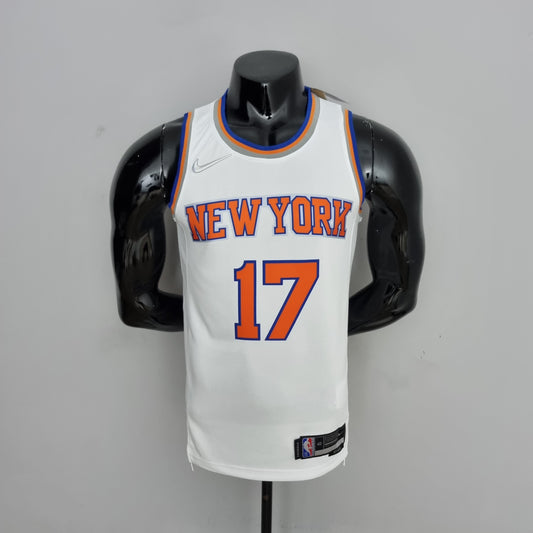 NBA NY Knicks #17 Lin Jersey - 75th Anniversary White