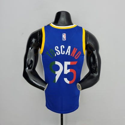 NBA Golden State Warriors #95 Toscano Jersey - Mexico Blue