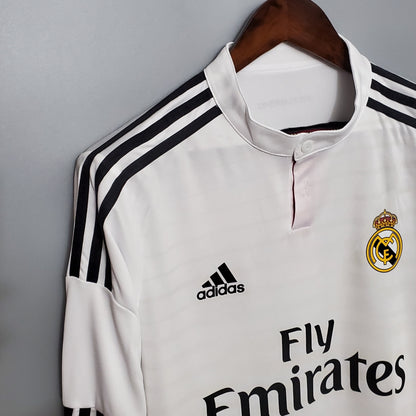 Real Madrid Home Shirt 14/15 - Long Sleeve Retro Version