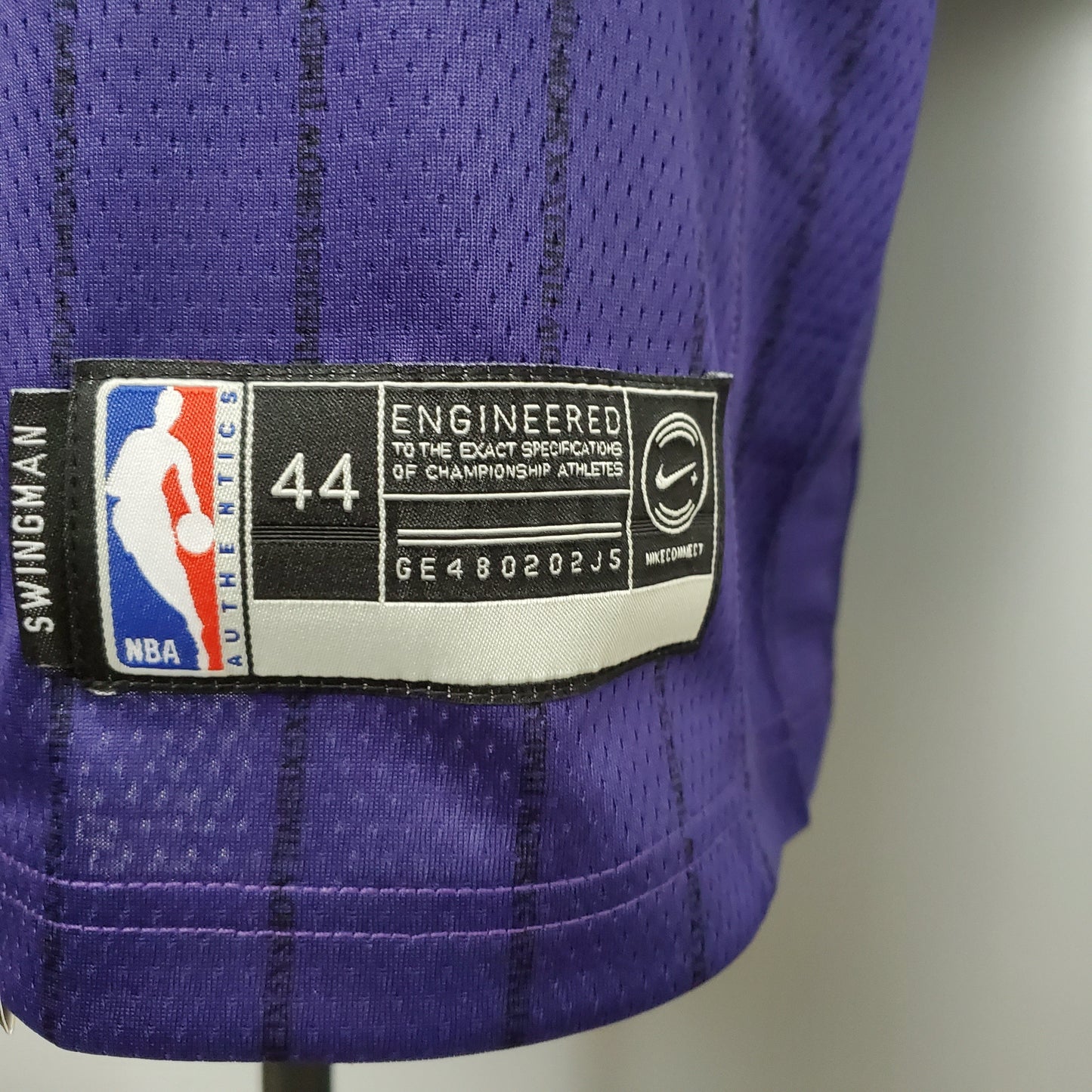 Camisola NBA Lakers #23 James Purple Stripe - 23/24
