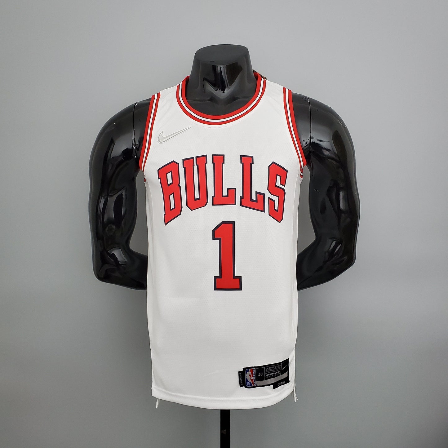 Camisola NBA Chicago Bulls #1 Rose - 75° Aniversário White