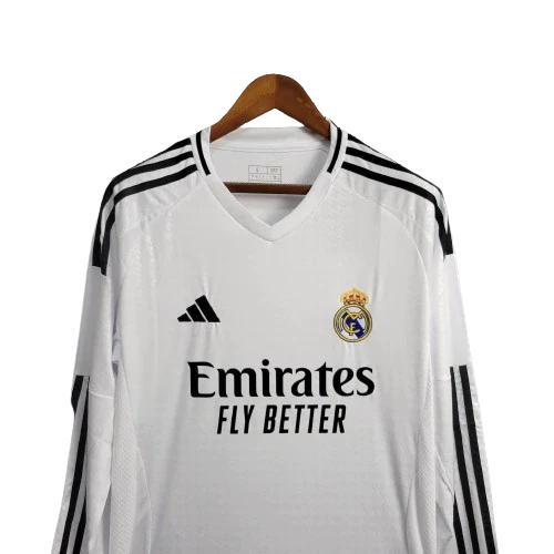 Camisola Real Madrid Home 24/25 - Versão Adepto Manga Comprida