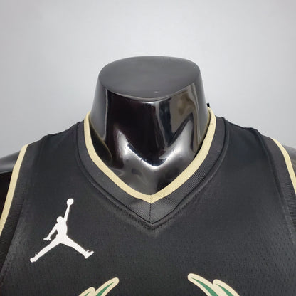Camisola NBA Milwalkee Bucks #34 Antetokounmpo - Theme Black