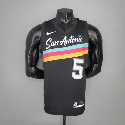Camisola NBA San Antonio Spurs #5 Murray - City Edition Black