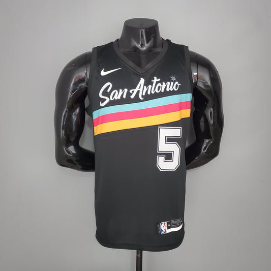 NBA San Antonio Spurs Jersey #5 Murray - City Edition Black