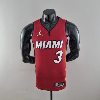 NBA Miami Heat Jersey #3 Wade - 75th Anniversary Red