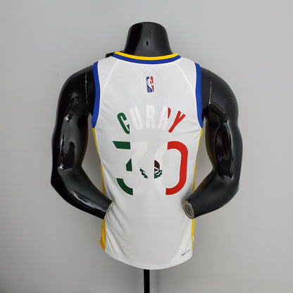 Camisola NBA Golden State Warriors #30 Curry - Mexico White