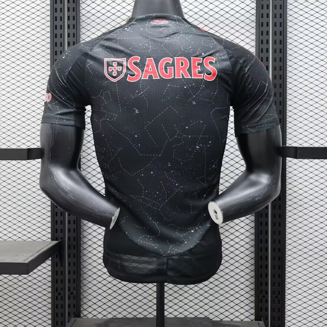 Camisola Benfica 24/25 Alternativa Preta - Versão Jogador - Lançamentos