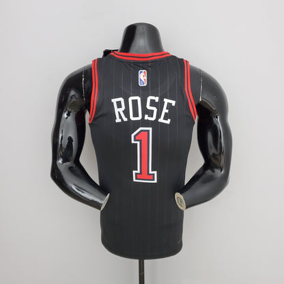 NBA Chicago Bulls #1 Rose Jersey - Flyers Black