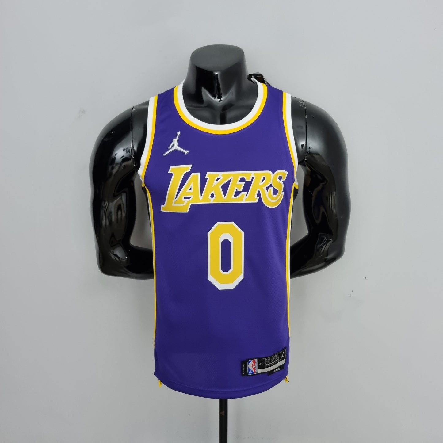 NBA Lakers Jersey #0 Westbrook Purple 75th Anniversary - 23/24