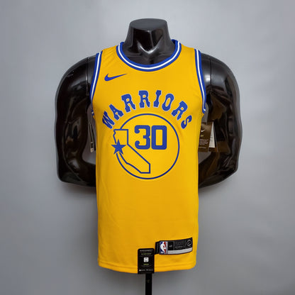 NBA Golden State Warriors #30 Curry Jersey - Retro Yellow