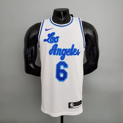 Camisola NBA Lakers #6 James Latin Night White - 23/24