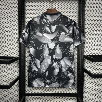 Camisola Benfica 24/25 Pré Jogo Cinza Preto - Versão Adepto - Masculino