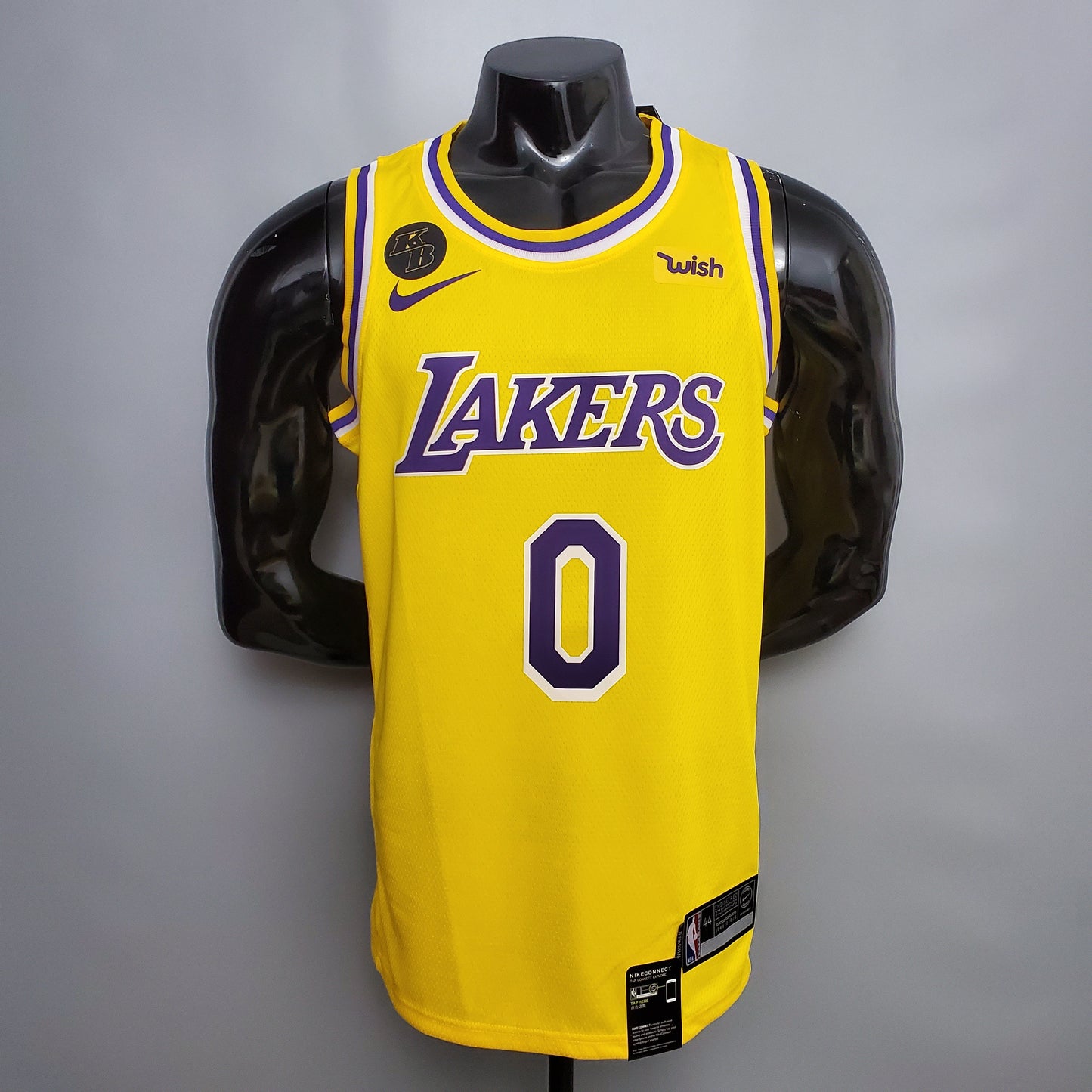 Camisola NBA Lakers #0 Kuzma Commemorative Yellow - 23/24
