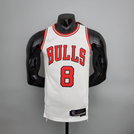 NBA Chicago Bulls #8 LaVine Jersey - 75th Anniversary White
