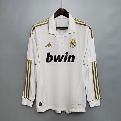 Camisola Real Madrid Titular 11/12 - Versão Retro Manga Comprida