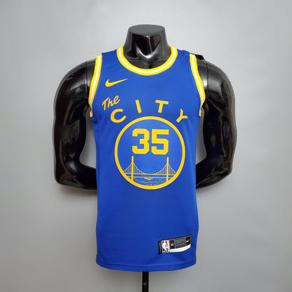 NBA Golden State Warriors #35 Durant Jersey - Train Blue