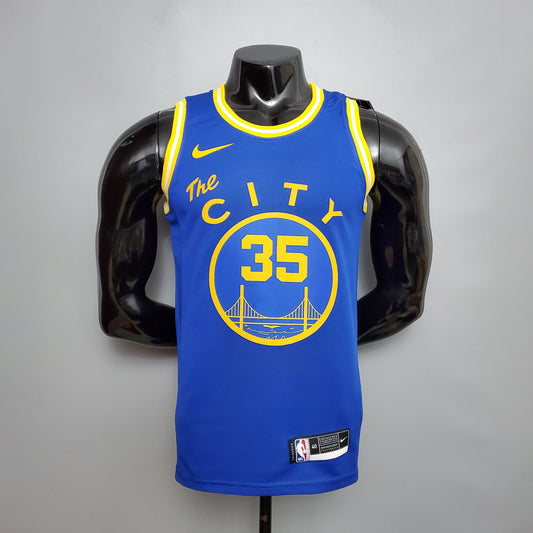 NBA Golden State Warriors #35 Durant Jersey - Train Blue