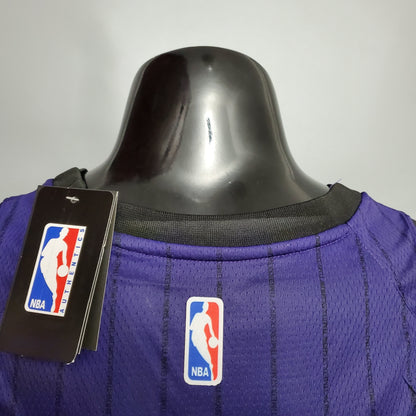 Camisola NBA Lakers #23 James Purple Stripe - 23/24