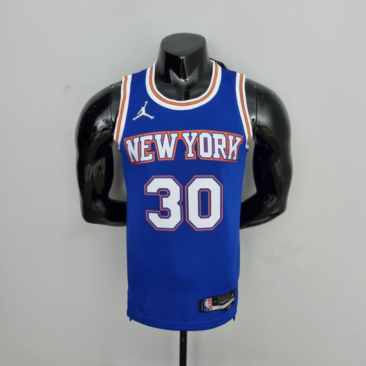 NBA NY Knicks #30 Randle Jersey - 75th Anniversary Limited Blue
