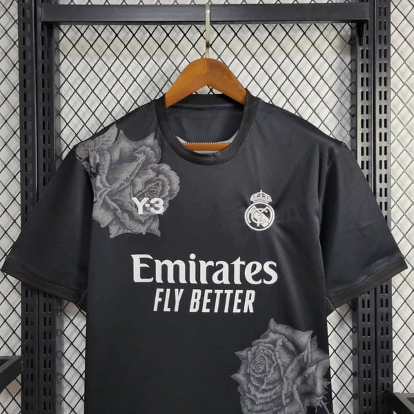 Camisola Real Madrid Edição Especial Y3 Preto 24/25 - Versão Adepto